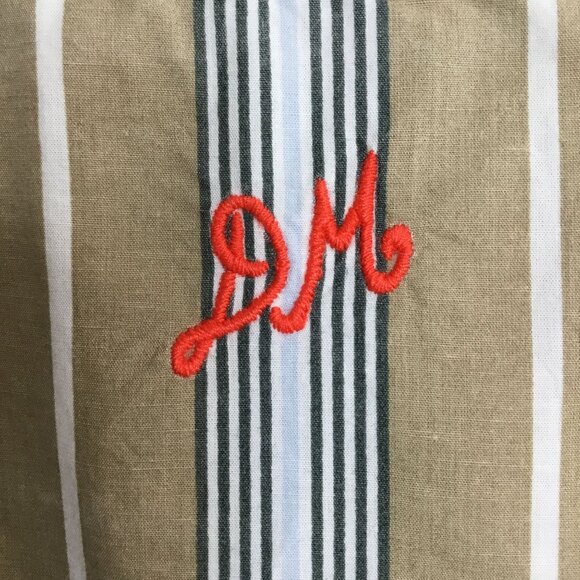 DAMSON MADDER Kylie Organic Cotton Ruffle Blouse Skirt Set Striped UK12 US8 NWOT - Picture 10 of 11